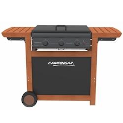Barbecue gaz grill et plancha Adelaide 3 Woody L 14 KW Piezo Grill/plancha + Housse Camping Gaz - 3663936032131_0