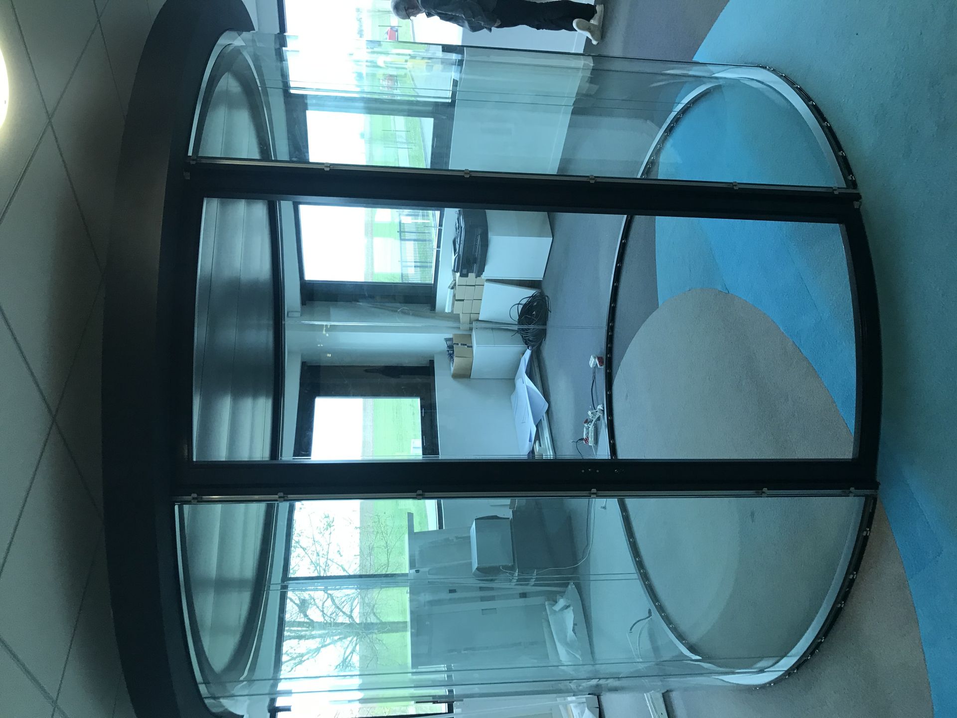 Bloc-porte vitré, aluminium ou bois selon demande_0