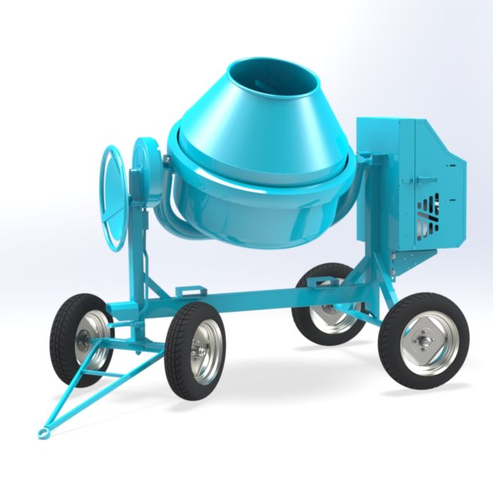 Bétonnières C 500 4rp - Omaer - Capacité totale cuve 500 L, moteur diesel ou électrique_0