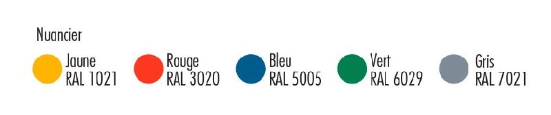 Corbeille publique Ibiza - Polyéthylène 100% recyclable - 80L - Plusieurs coloris_0