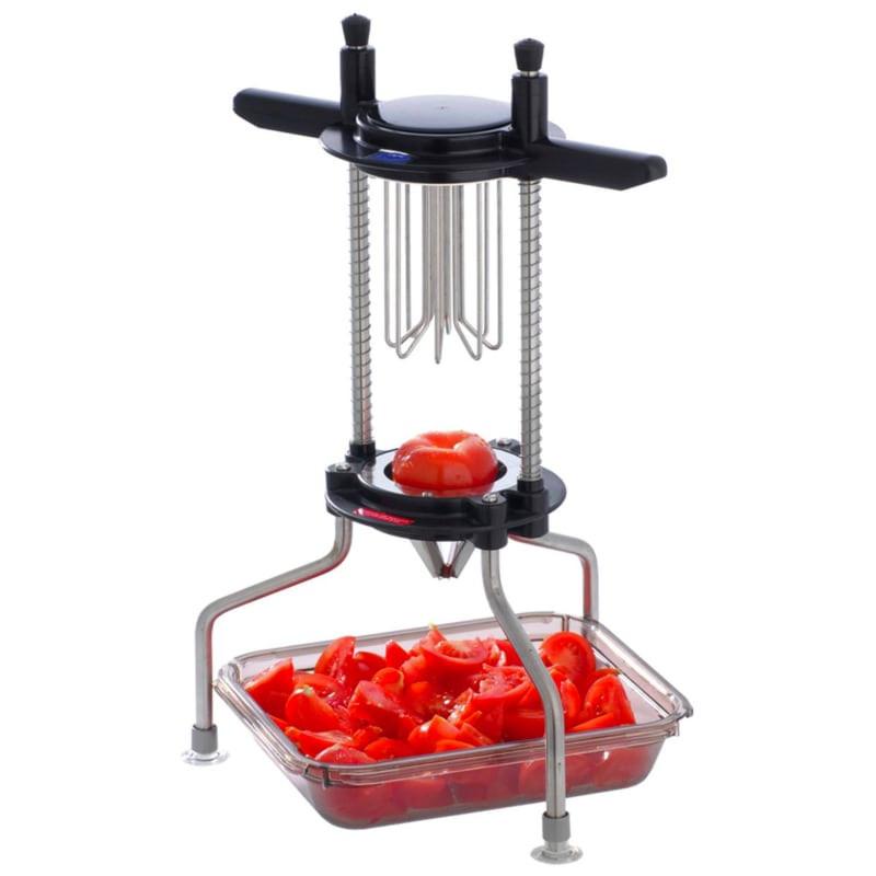 Coupe-tomates et agrumes - Version haute en acier inoxydable - 8 sections, compatible bacs gastro_0