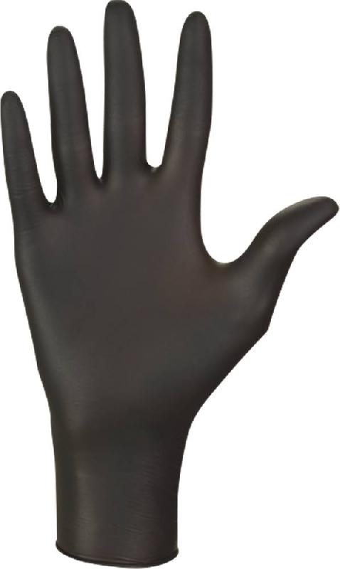 Gants jetables ambidextres en nitrile noir 240mm - 0,09mm - T9 - Boîte de 100 pcs - Réf. 65035_0