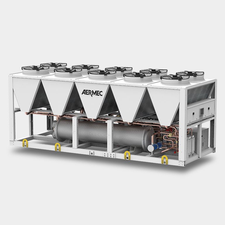 Groupe d'eau glacée TBA - Aermec France - sans huile air-eau - puissance frigorifique: 330.00 ÷ 1400.00 kW - réfrigérant R134a/R513A_0