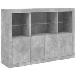 Helloshop26 - Buffet bahut commode armoire meuble de rangement organisateur cuisine salle de séjour salon avec lumières LED 3 pcs 02_0037222 - 30002_0
