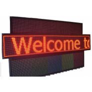 Journal lumineux PL192032OR - Gaviota Impex - Panneau LED rouge programmable 196 cm x 36 cm - extérieur/intérieur_0