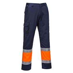 Portwest - Pantalon de travail bicolore COMBAT HV Orange / Bleu Marine Taille 2XL - XXL 5036108280773_0