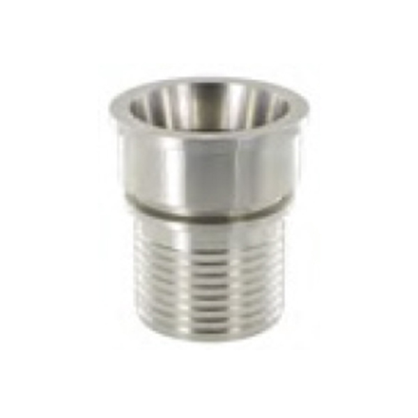 Raccord SMS femelle à douille annelée à collerette - inox - DN 25 à 104 mm_0