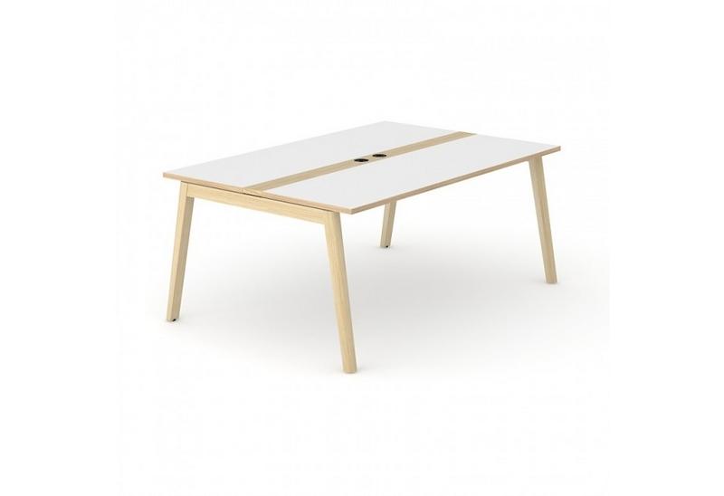 Table de réunion Azna Wood 6 personnes_0
