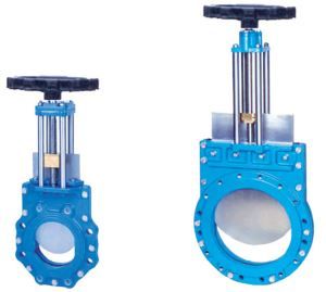 Vanne à guillotine métallique type assis - KS Flow - Wafer, pression PN10, DN50 à DN1200_0