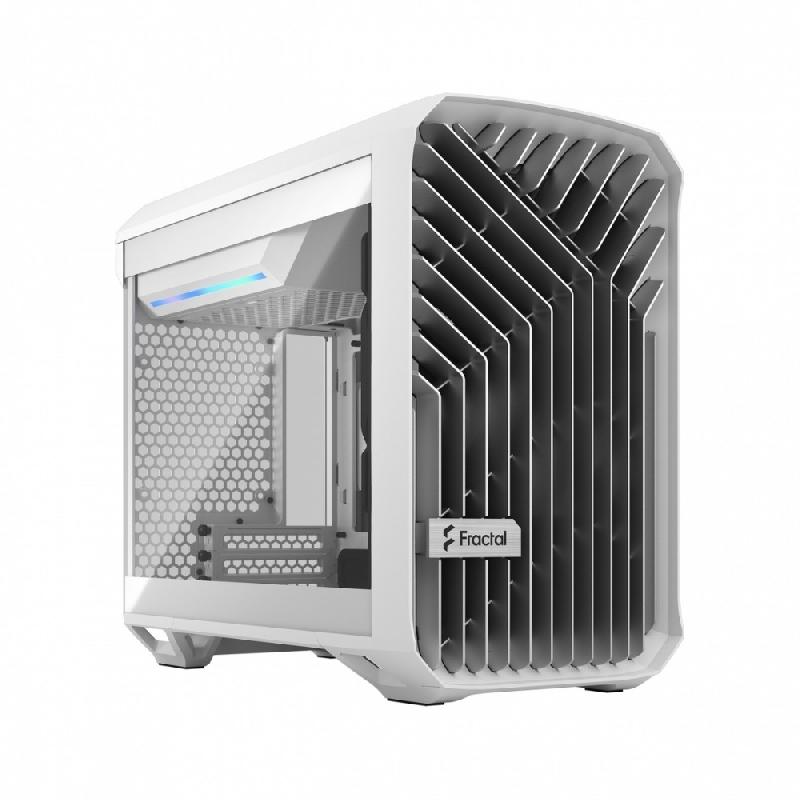 Boîtier PC industriel - Fractal Design Torrent Nano White - Verre trempé - Ventilateur 180 mm et LED RGB_0