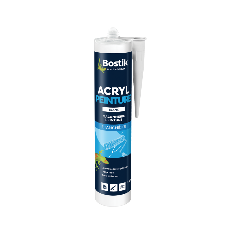 Acryl Peinture - Mastic acrylique d'étanchéité spécial peintre - Réf. AG01168 - BOSTIK_0