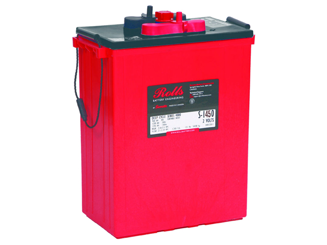 Batterie solaire - batterie plomb acide ouverte Rolls Séries 4000 - 2V, 6V, 12V - 106Ah à 1869Ah - 1280 cycles à 50% de décharge_0