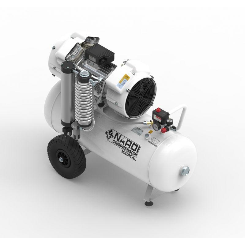 Compresseur dentaire Nardi 4D 90L - 2,5 CV - Cuve 90L - Sans huile - Filtre Dryer 400_0