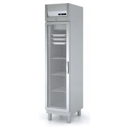 DOCRILUC Armoire Etroite Refrigeree Positive - -2/+8 - 460 X 665 X 2075 - 1 Porte Vitree Gn1/1 - Capacite 303L - 230/1/50 AGRE-50 - Acier inoxydable 1_0