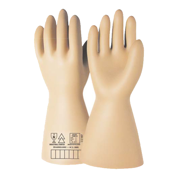 Gants d'électricien en caoutchouc naturel TYRON - 2.500 à 30.000 volts - PME10-2.5KV-T08 - Industrial Starter_0