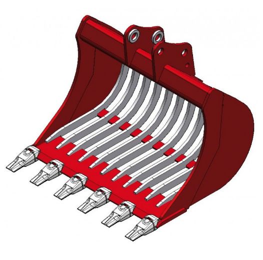 Gsq18-500exar15 - godet squelette pour minipelle 1,2-1,8t - uniter 45 - 500 mm_0