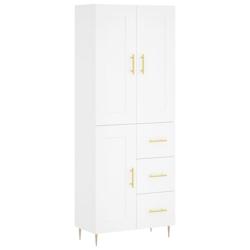 Helloshop26 - Buffet bahut commode armoire meuble de rangement organisateur cuisine salle de séjour salon haut 69,5 x 34 x 180 cm 02_0032711 - 300021_0