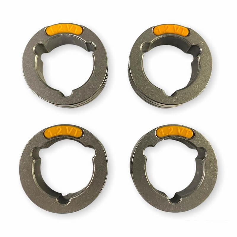 Kit 4 galets Ø1,2/1,6 ACIER/INOX pour Powertec i et Dévidoir Lincoln_0