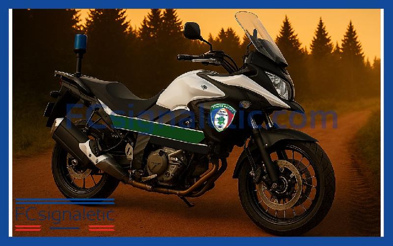 Kit sérigraphie Police rurale et garde champêtre pour moto ou scooter carénés_0