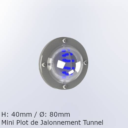 Mini balise tunnel vision t - plot routier - eccelectro - 40 mm_0