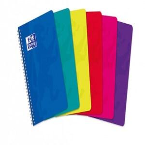 Oxford Lot de 10 Carnet Color Life rel. Intégrale 11x17, 100p./50 feuilles 90g/m², quadrillé 5x5, coloris assortis (6) - 3020121774243_0