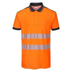 Portwest - Polo manches courtes PW3 HV Orange / Noir Taille 4XL - XXXXL 5036108309634_0