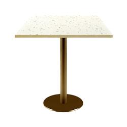 Restootab - Table 70x70cm Rome bistrot terrazzo - blanc TB-ROM2-7070M-TER.CAS-LAI_0