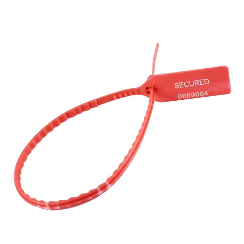 Scellé PP à tige crantée plate - Longueur 180 mm - Tige Ø6 mm - Rouge_0