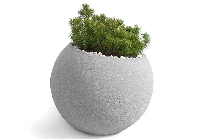 Sferis 133138 - Jardinières en béton sablé ou peint - Komserwis - Hauteur : 70 cm_0