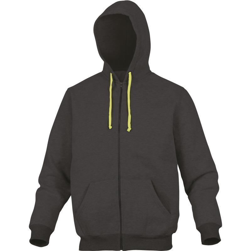 Veste sweat molleton polyester/coton - Cento - gamme D-MACH avec capuche ajustable_0