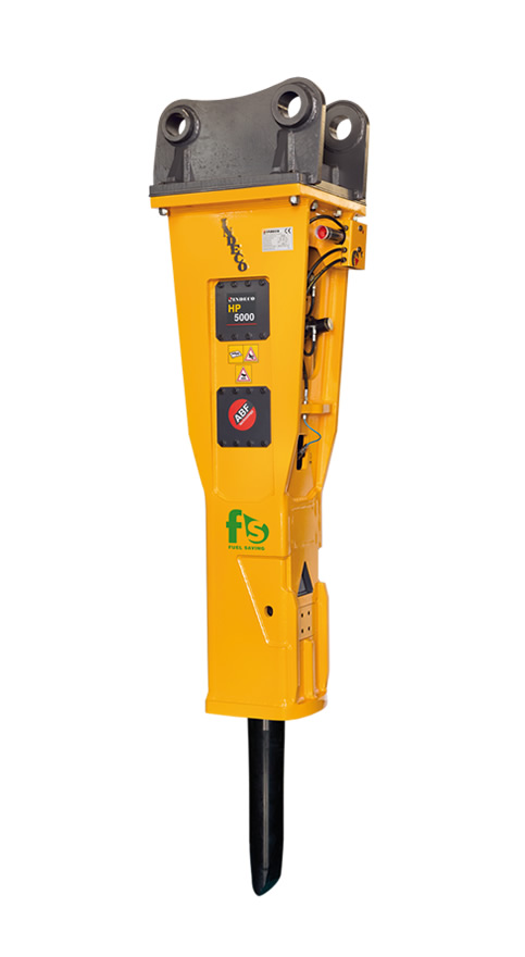 Brise-roches hydrauliques HP 5000 FS - Indeco - 3150 kg - 8000 joules - pour excavatrices de 27 à 50 tonnes_0