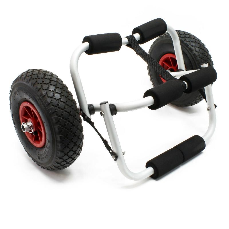 Chariot de transport pliable en aluminium - 45 kg - pour bateau, canoë, kayak, surf et accessoires - Réf. 16_0002571_0