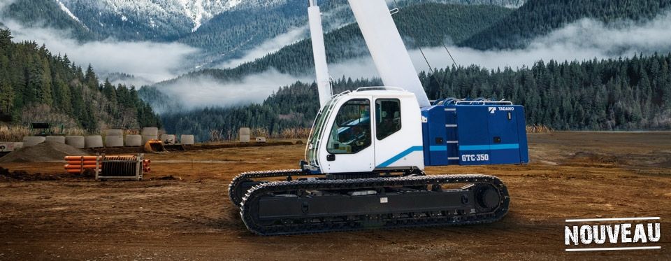 GTC-350 - Grue automotrice compacte sur chenille - 35 t - Flèche 10,9 m à 27,2 m - Hauteur de poulie 41 m_0