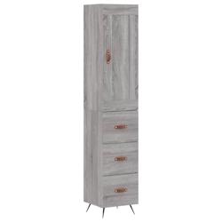 Helloshop26 - Buffet bahut commode armoire meuble de rangement organisateur cuisine salle de séjour salon haut sonoma 34,5 x 34 x 02_0035280 - 300021_0