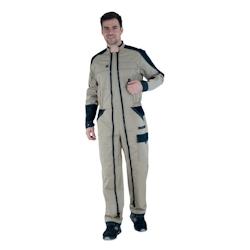 Lafont - Combinaison de travail double fermeture à glissière WIRE Beige / Noir Taille XL - XL beige 3609702958113_0