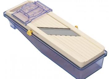 Mandoline japonaise 6,5 cm Benriner avec bac récupérateur et râpe_0