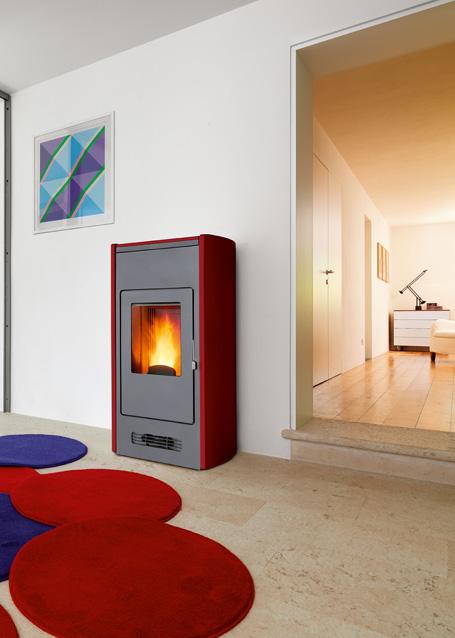 Poêle à granulés Piazzetta P964 - Céramique émaillée, Multifuoco System® breveté, 11,3 kW_0