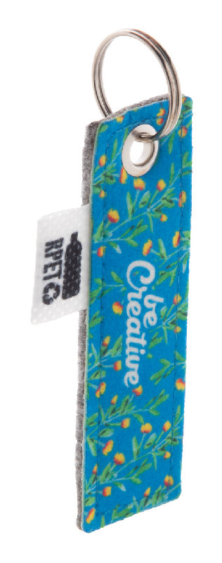 Porte-clés personnalisé - RPET - Impression quadri recto - Minimum 100 pièces_0