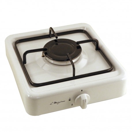 Réchaud gaz 1 feu multigaz MEZIERES 3005C - Blanc - Thermocouples de sécurité - 2,7 KW_0