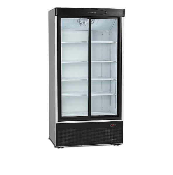 Réfrigérateur vitré 2 portes 730 litres cadre de porte aluminium noir - FS1002S_0