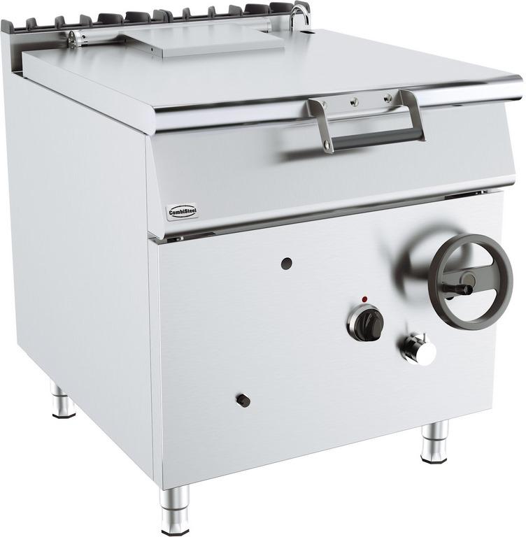 Sauteuse basculante professionnelle à gaz 80 l - 800x900x900 mm - 7178.3120_0