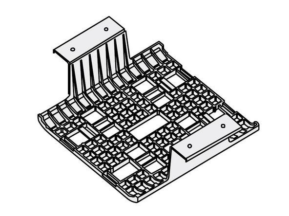 Goulotte grille en polypropylène pour bureau partagé_0