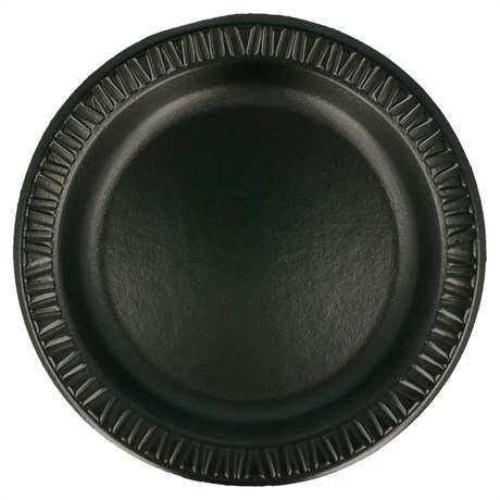 ASSIETTE LAMINÉE D.18 CM NOIR (VENDU PAR 1000)