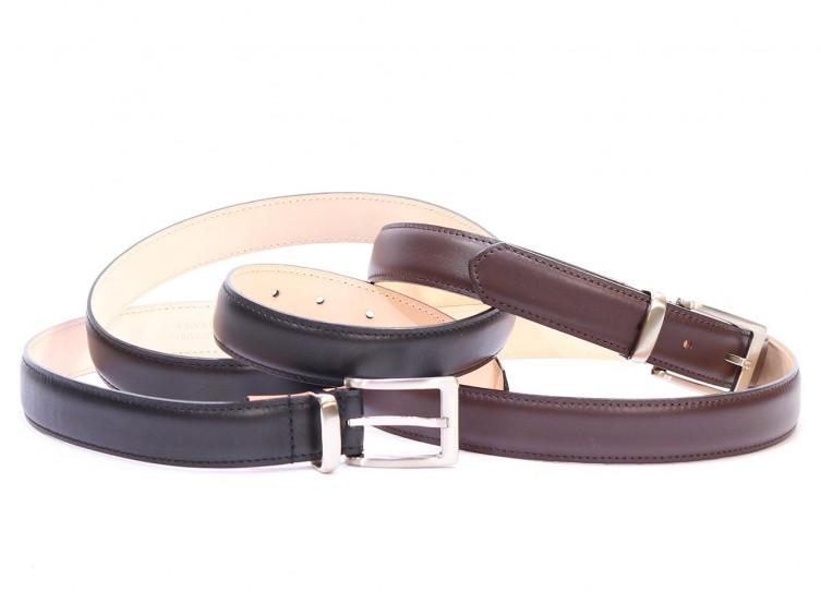 Ceinture Homme En Cuir Noir Doublee 4012 N