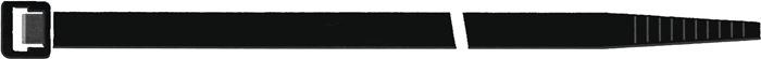 Collier de câblage SEL.FIT - longueur 360 mm - largeur 7,5 mm - polyamide 6.6 noir - 100 pcs/sachet - SAPISELCO_0