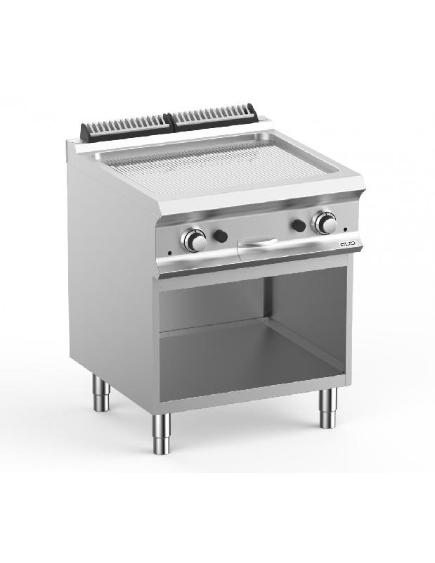Grillade rainurée gaz - plaque chrome sur placard ouvert - FTBG77ARC_0