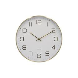 Horloge murale ronde Elegance Glow blanc Karlsson - blanc aluminium 8714302755514_0