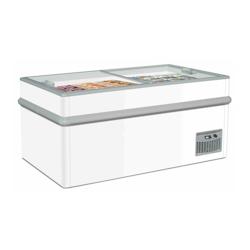 Iarp Congélateur vitré à portes coulissantes GAMMA 150 N, 1552 x 967 x 750 mm, statique, blanc - blanc I9K00413_0