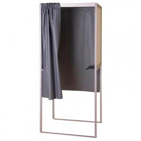 Isoloir de vote en aluminium Gammes Standard - Panneau en mélaminé blanc 7,3 mm_0