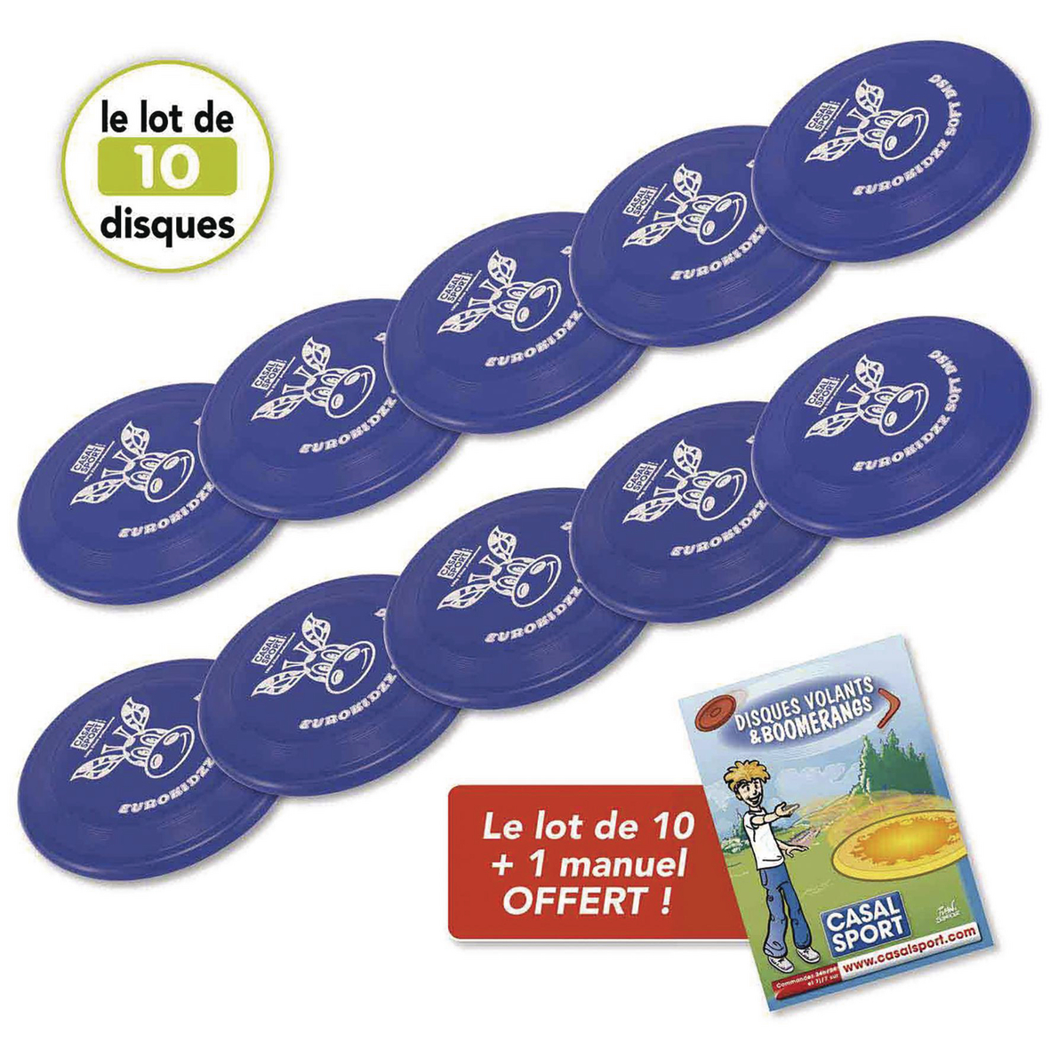 LOT DE 10 DISQUES VOLANTS SOFT 150